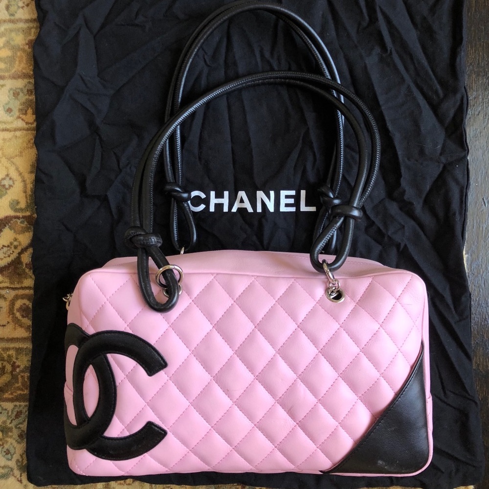 Chanel Cambon Pink Quilted Leather & “CC” logo bag